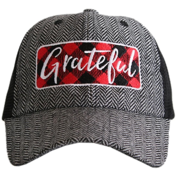 Accessories - Grateful Plaid Herringbone Cap